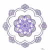 Purple Floral Mandala