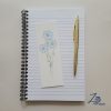 Blue Flowers Bookmark