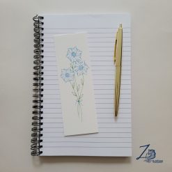 Blue Flowers Bookmark