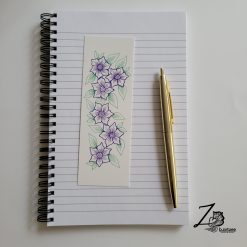 Purple Flowers Bookmark
