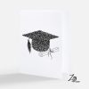 Grad cap with scroll