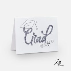 Grad with dotted cap and scroll